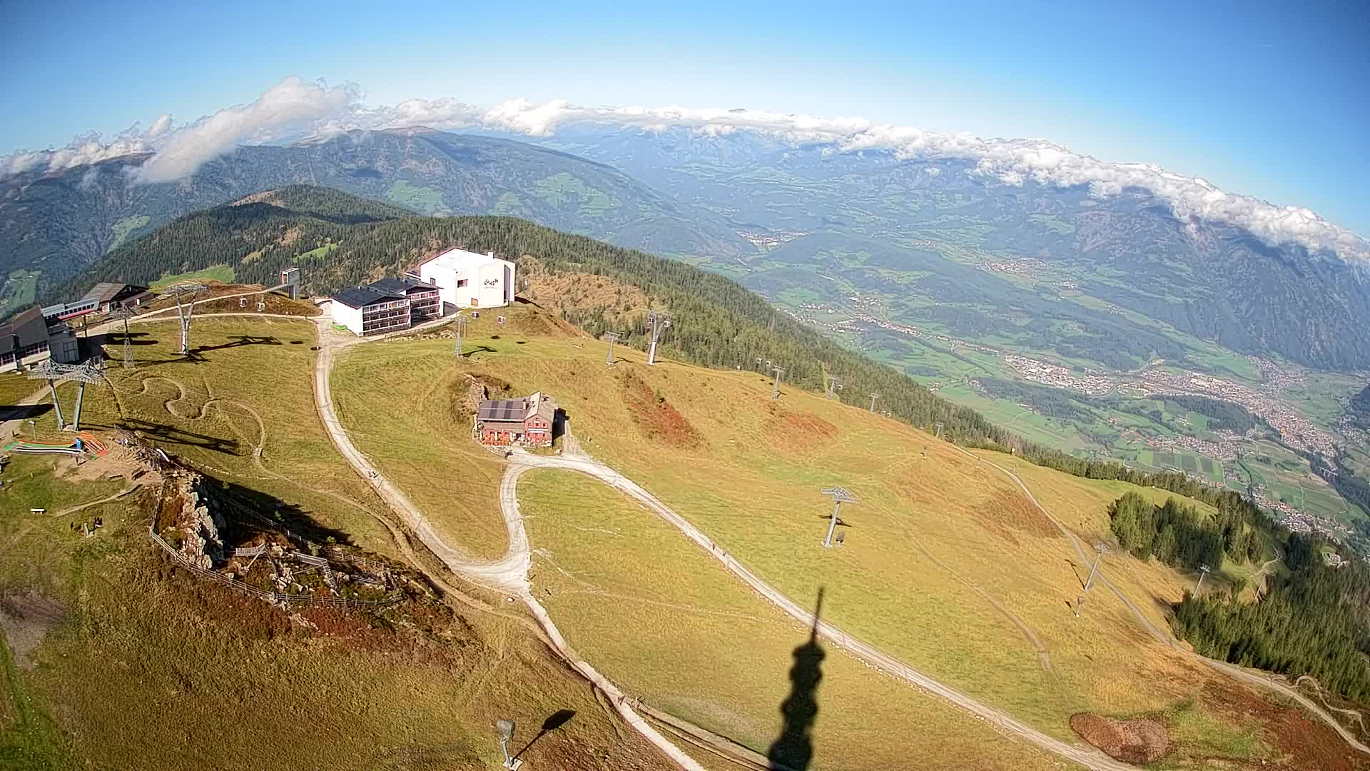 Station de ski Kronplatz sommet | vue sur Brunico