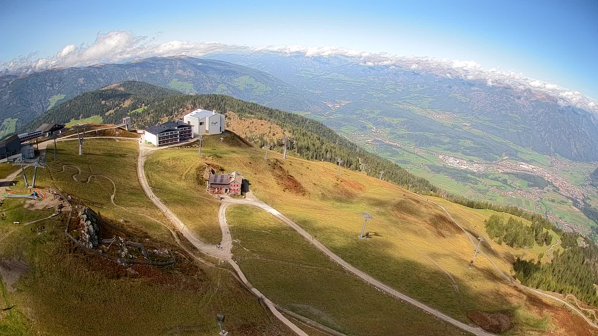 Kronplatz peak Ski resort | view to Bruneck