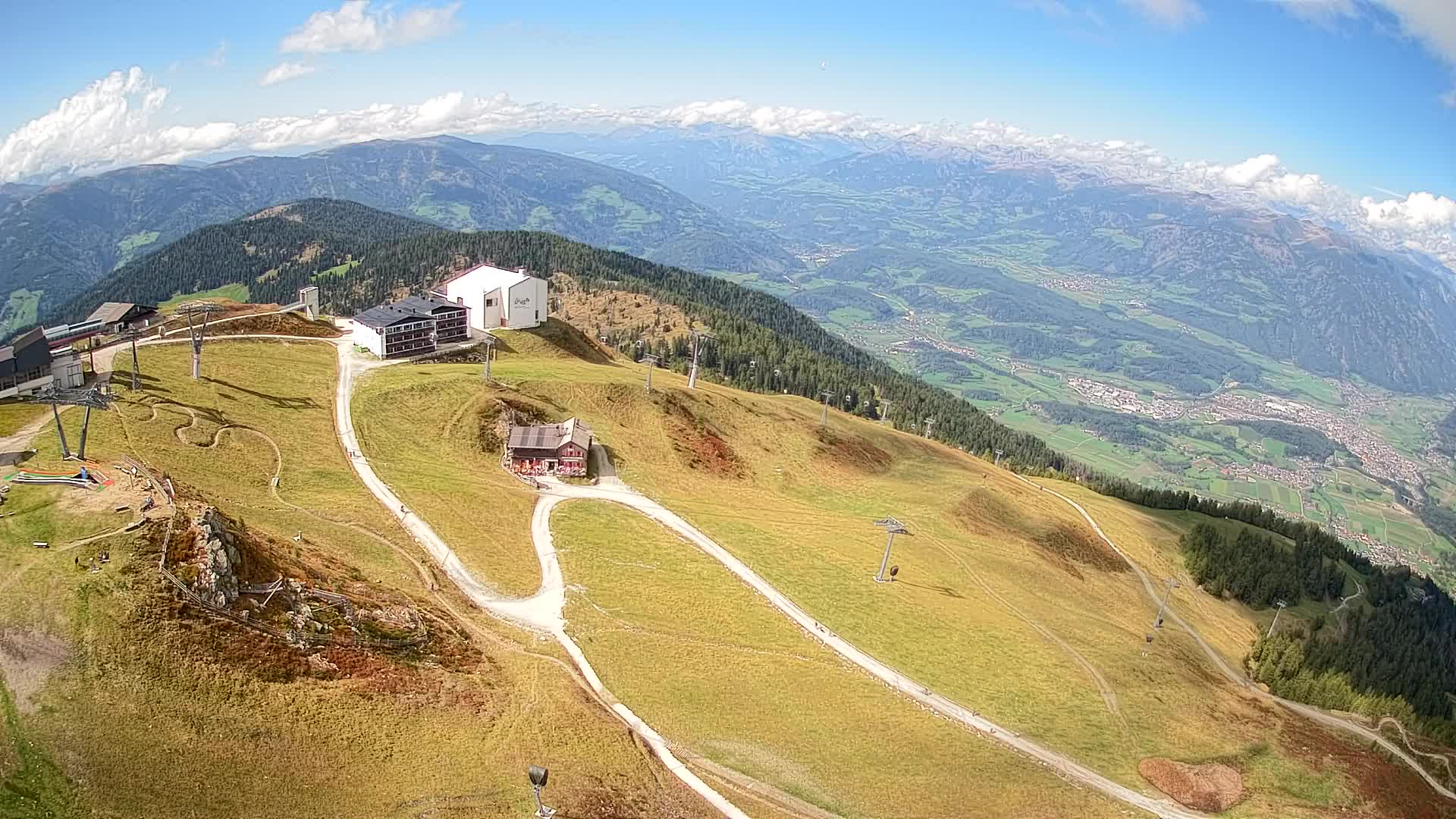 Kronplatz peak Ski resort | view to Bruneck