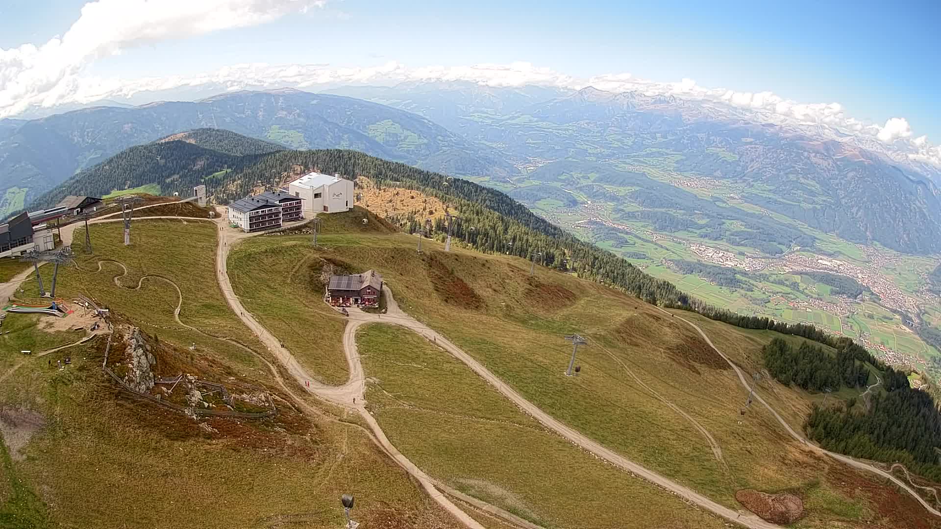 Kronplatz peak Ski resort | view to Bruneck