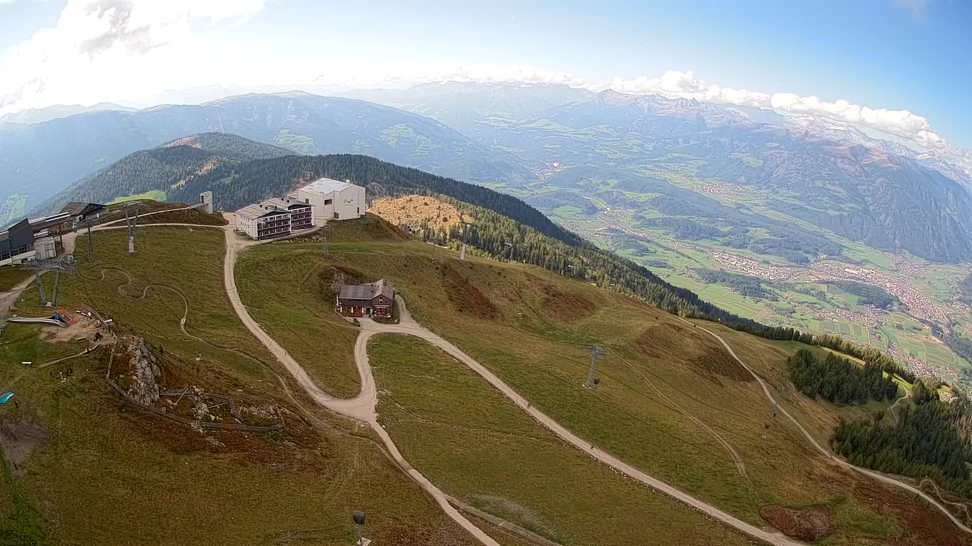 Kronplatz peak Ski resort | view to Bruneck