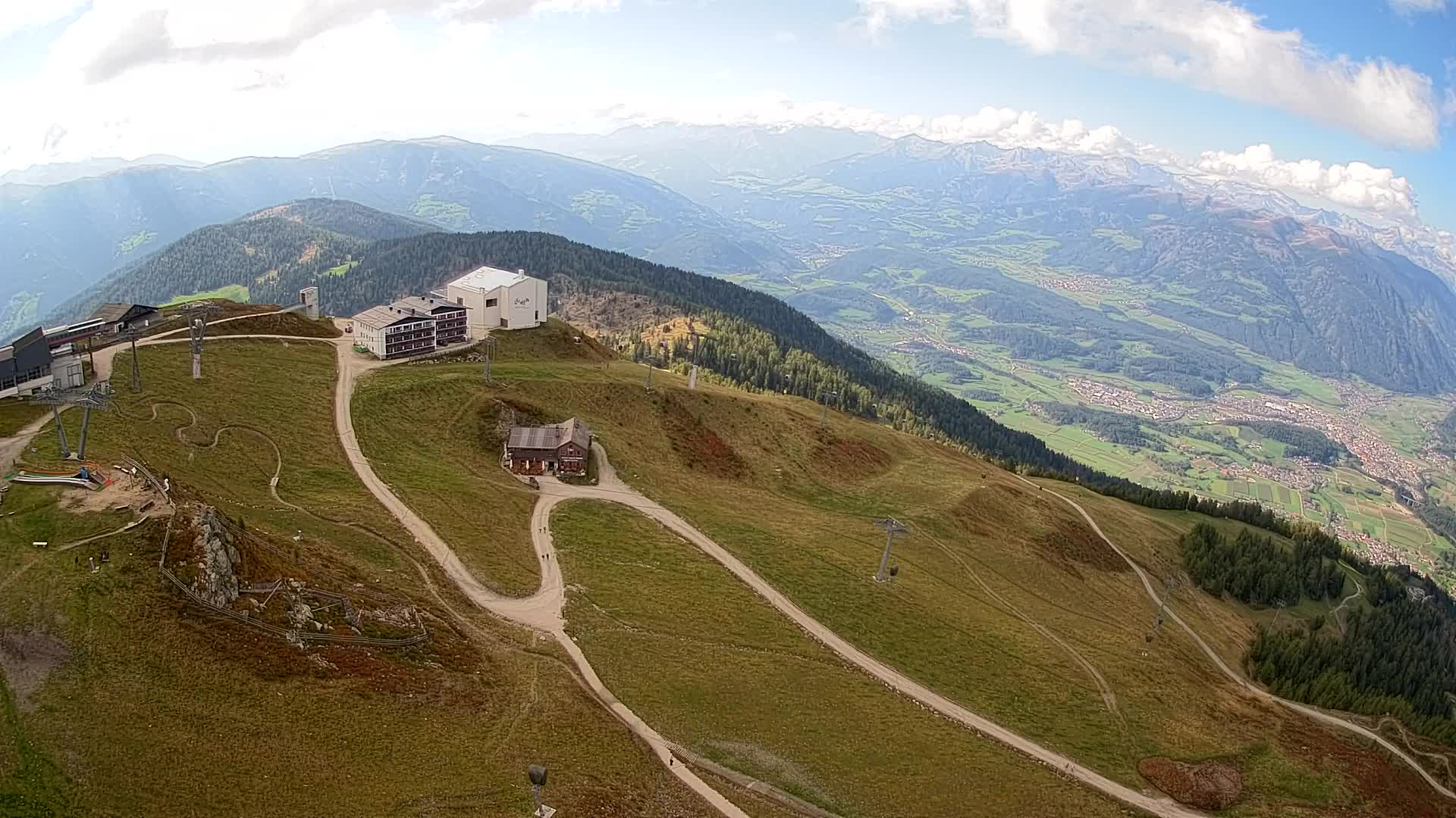 Kronplatz peak Ski resort | view to Bruneck