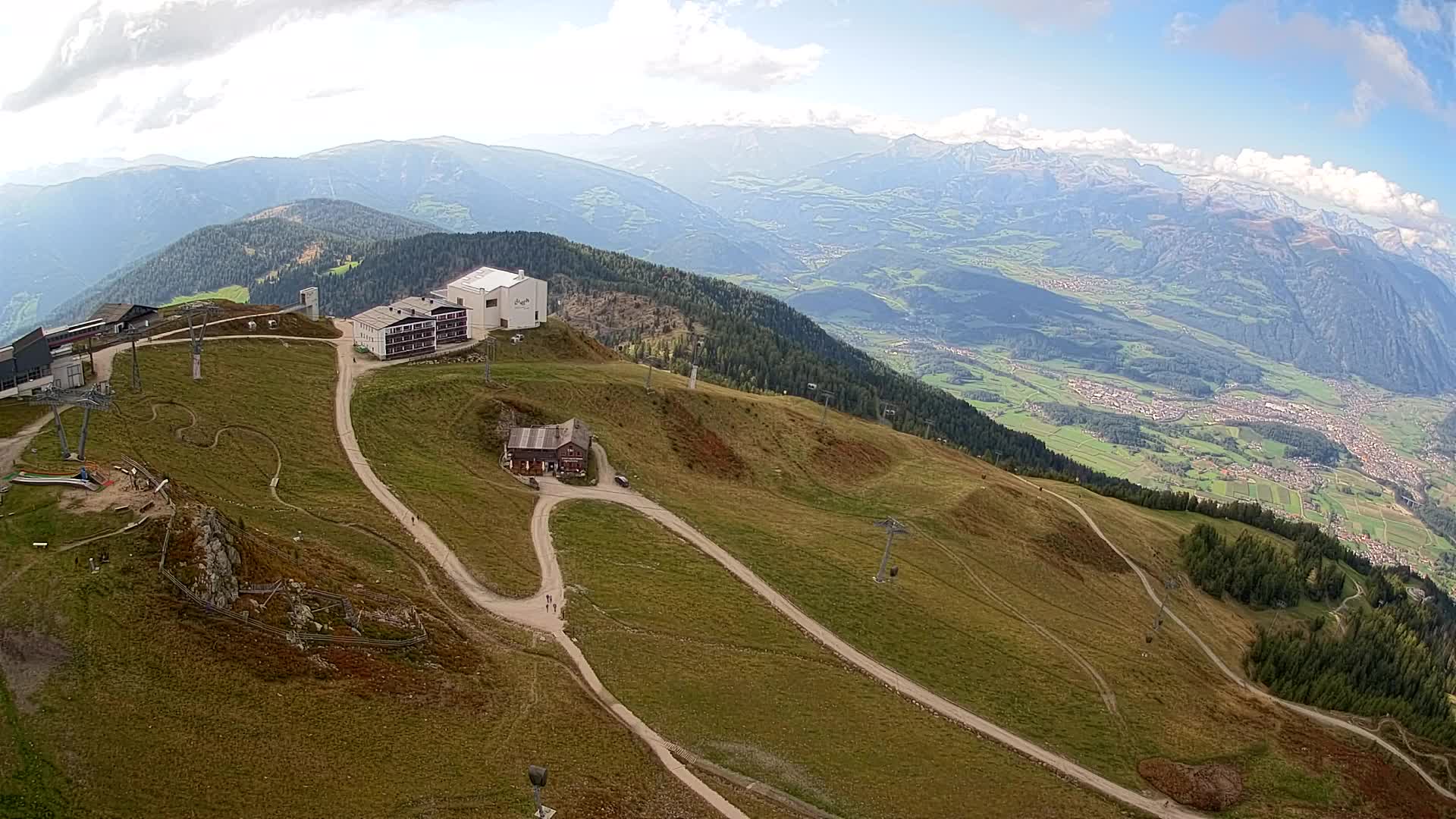 Kronplatz peak Ski resort | view to Bruneck