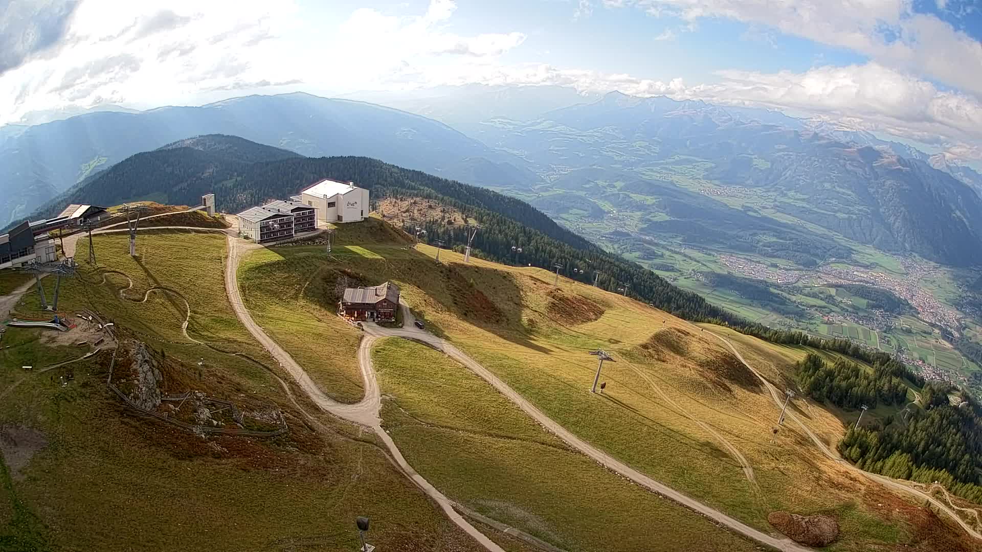 Kronplatz peak Ski resort | view to Bruneck