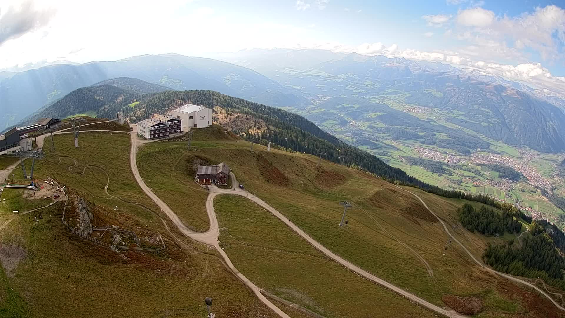 Smučišče Kronplatz – vrh | pogled na Bruneck