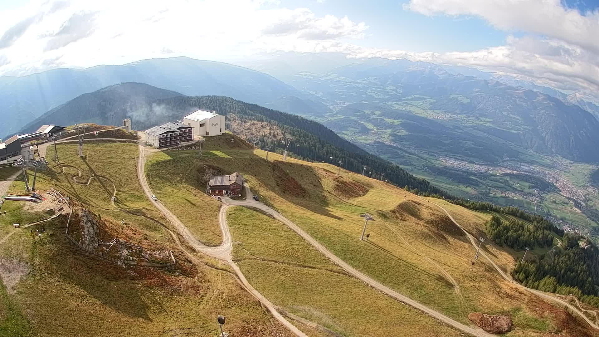 Station de ski Kronplatz sommet | vue sur Brunico