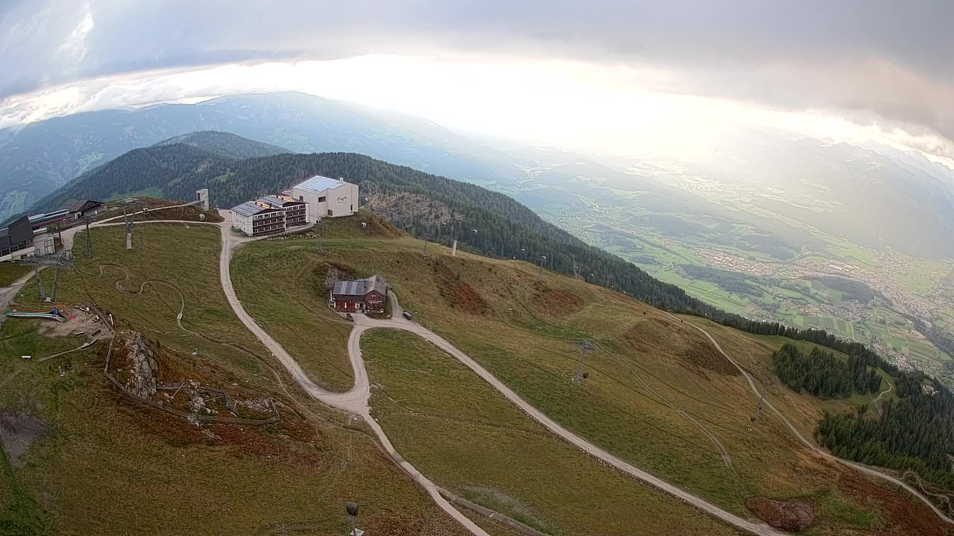 Kronplatz peak Ski resort | view to Bruneck