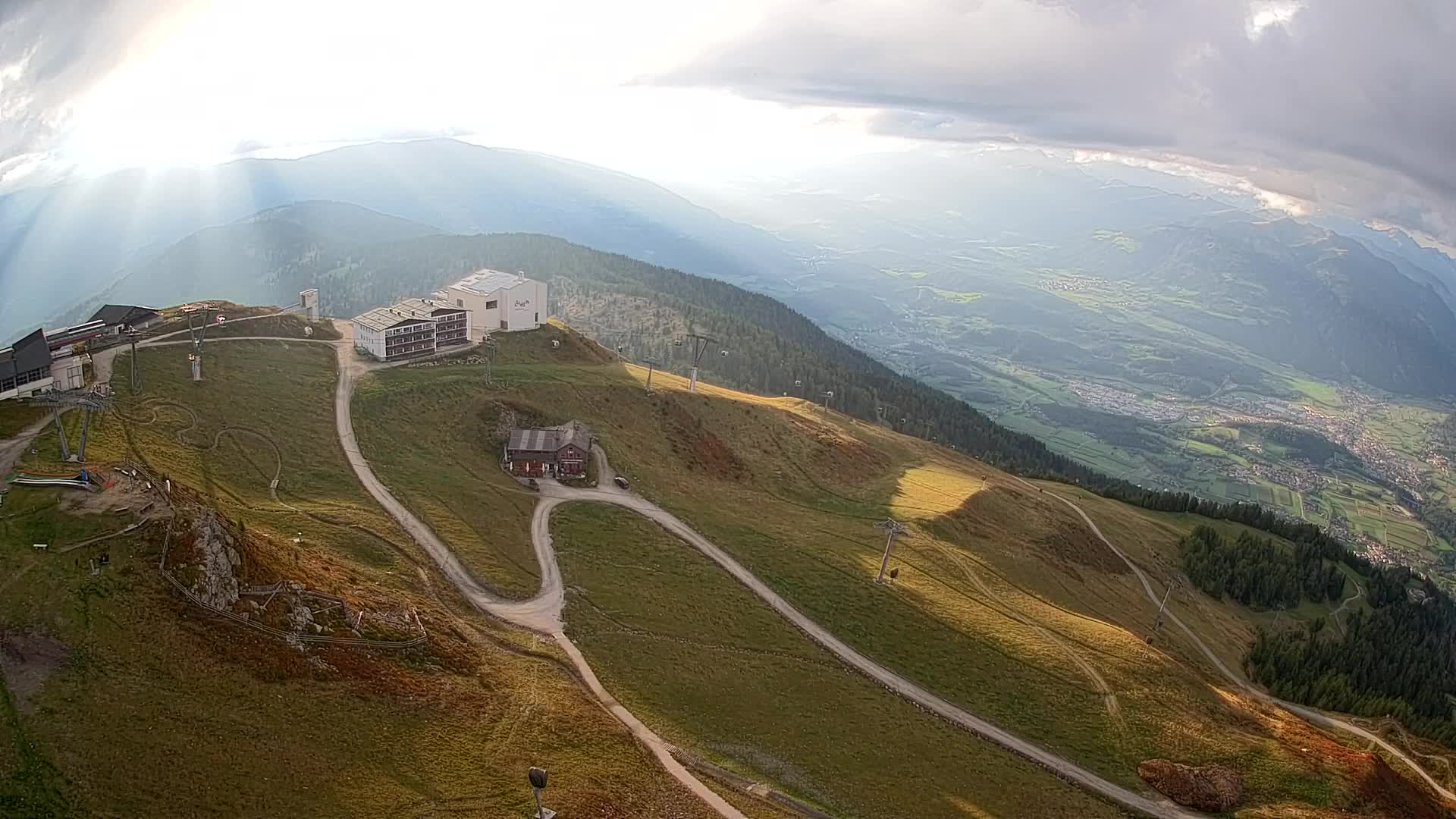 Kronplatz peak Ski resort | view to Bruneck
