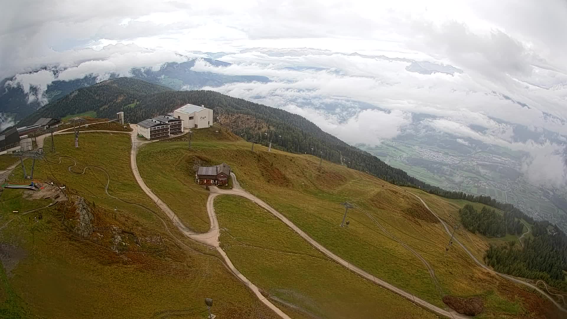 Kronplatz peak Ski resort | view to Bruneck