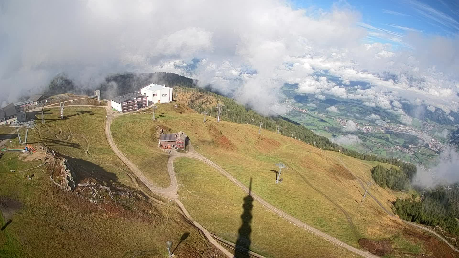 Kronplatz peak Ski resort | view to Bruneck