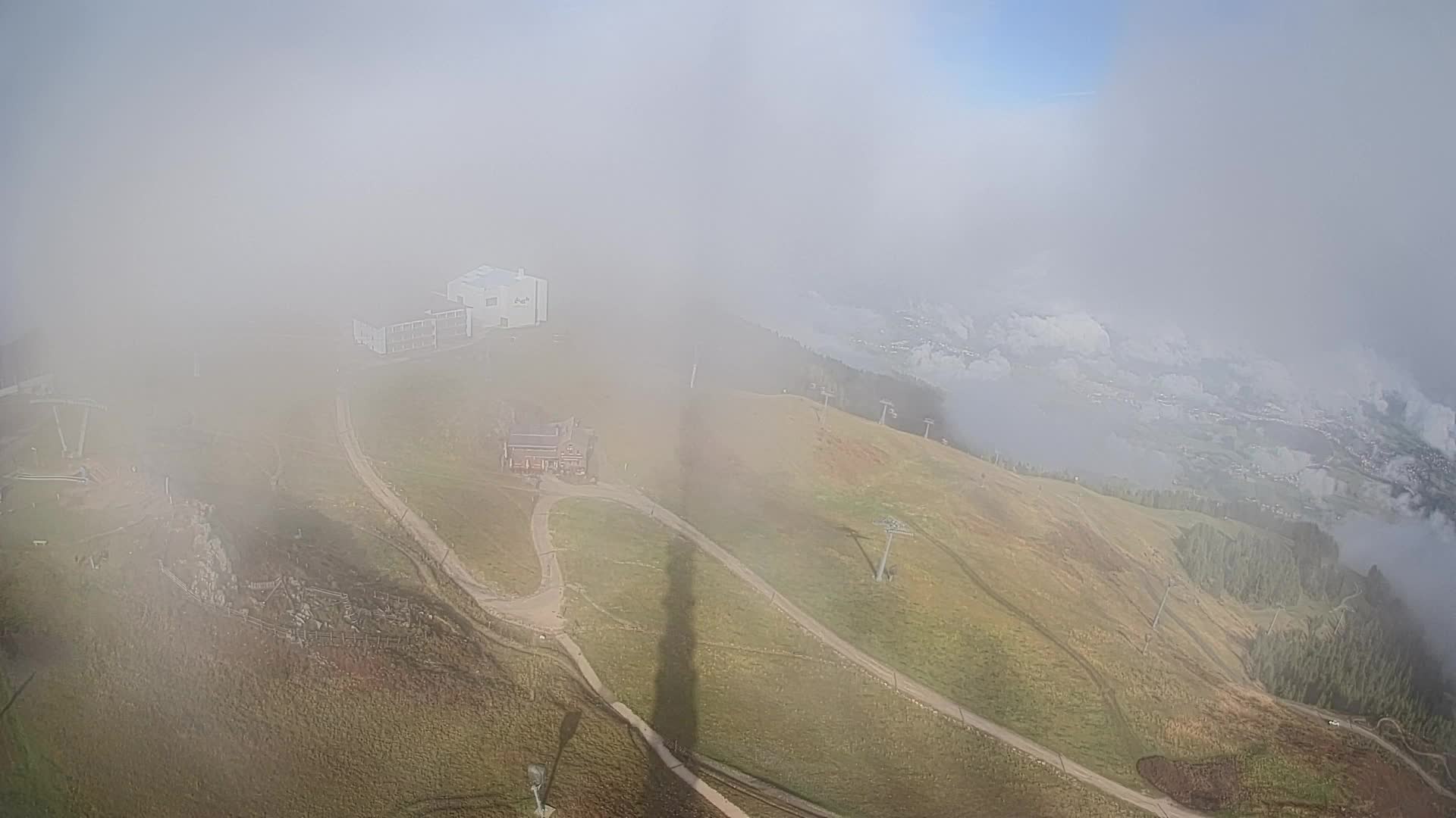 Skigebiet Kronplatz Gipfel | Blick auf Bruneck