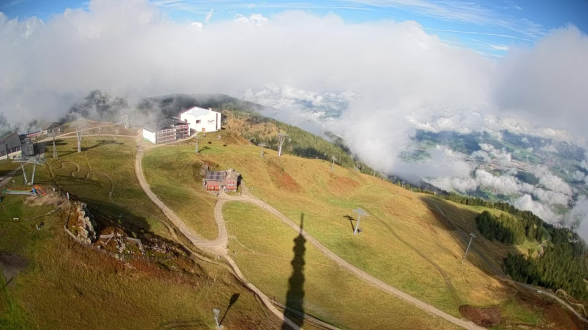 Kronplatz peak Ski resort | view to Bruneck