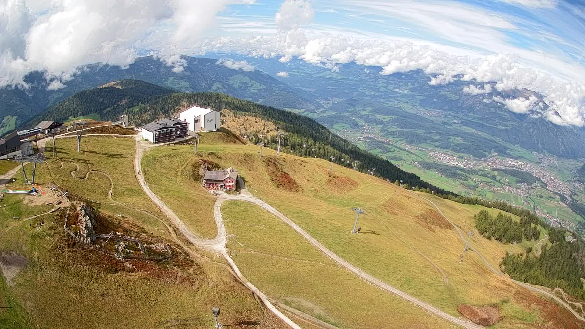 Kronplatz peak Ski resort | view to Bruneck