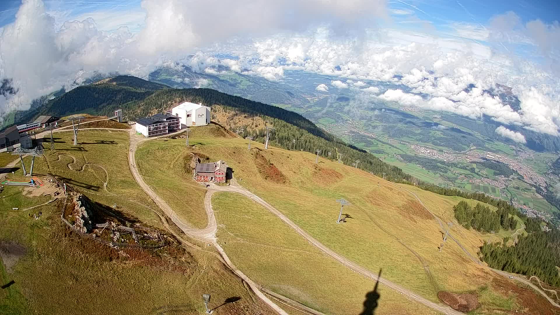 Stazione sciistica di Plan de Corones | vista su Brunico
