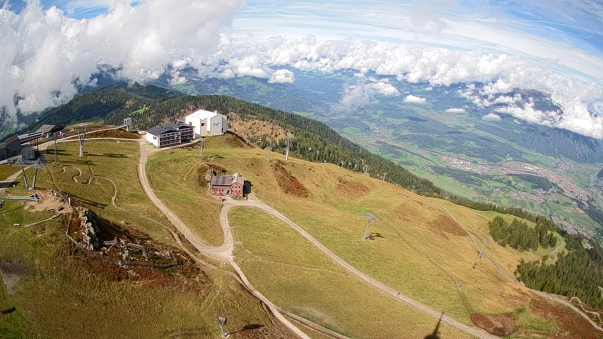 Kronplatz peak Ski resort | view to Bruneck