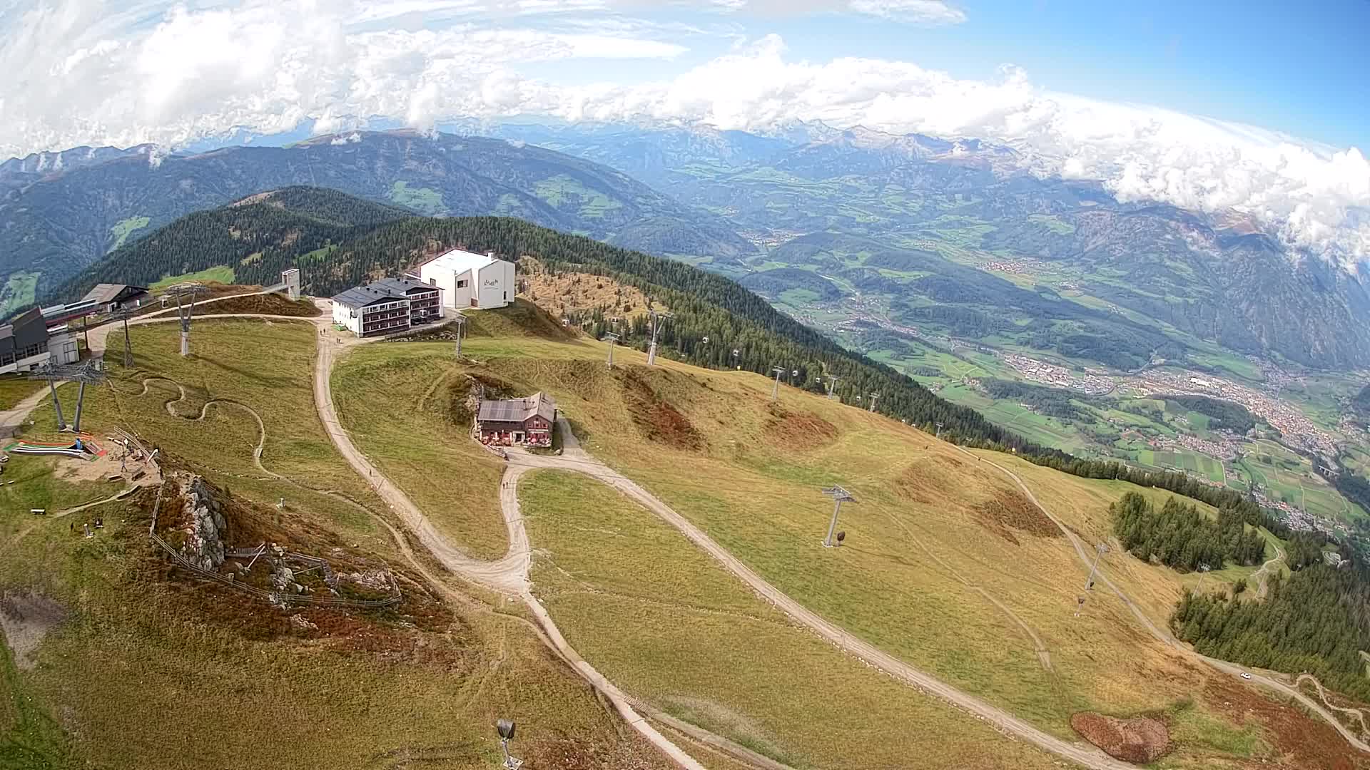 Smučišče Kronplatz – vrh | pogled na Bruneck