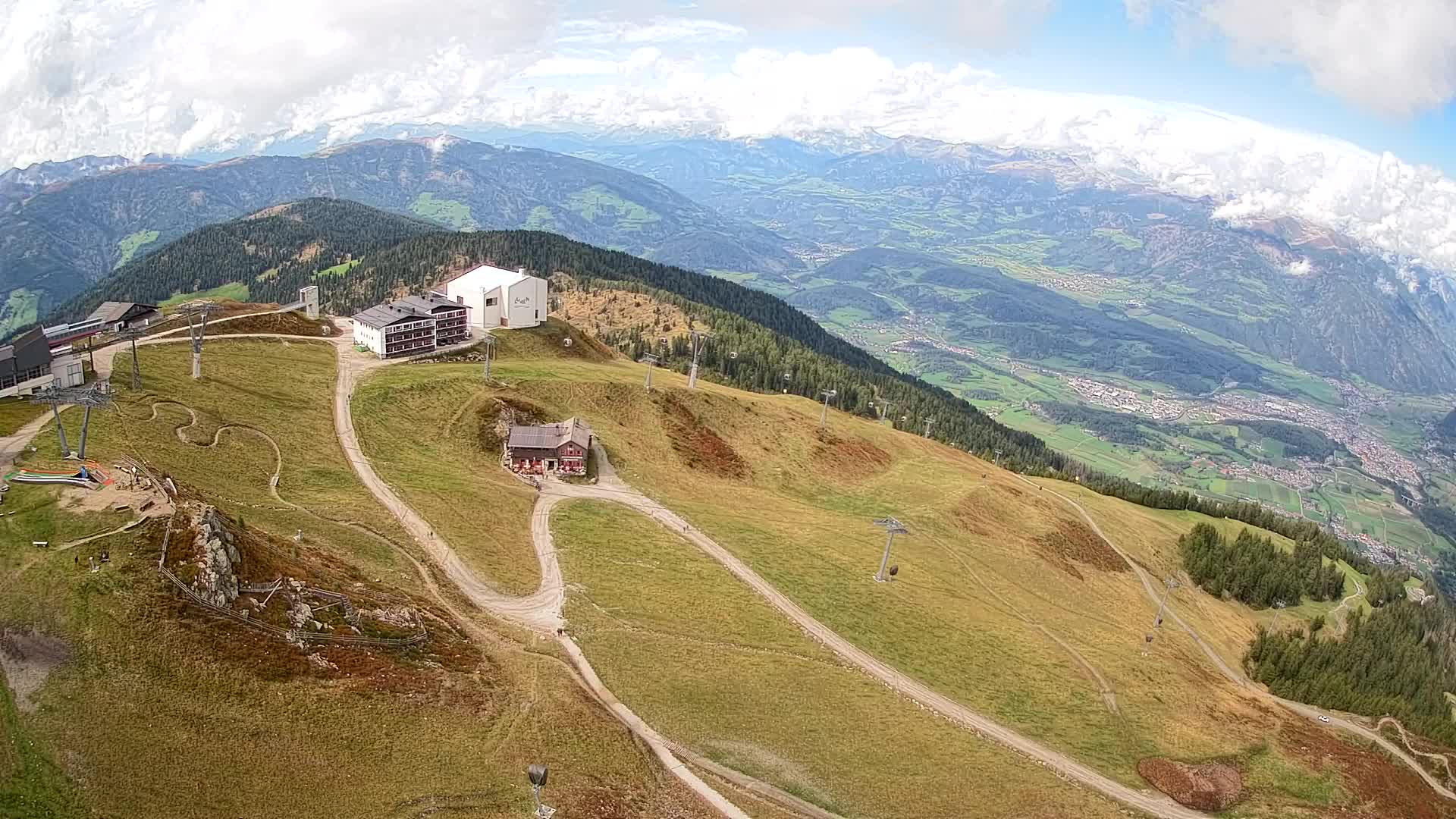 Kronplatz peak Ski resort | view to Bruneck
