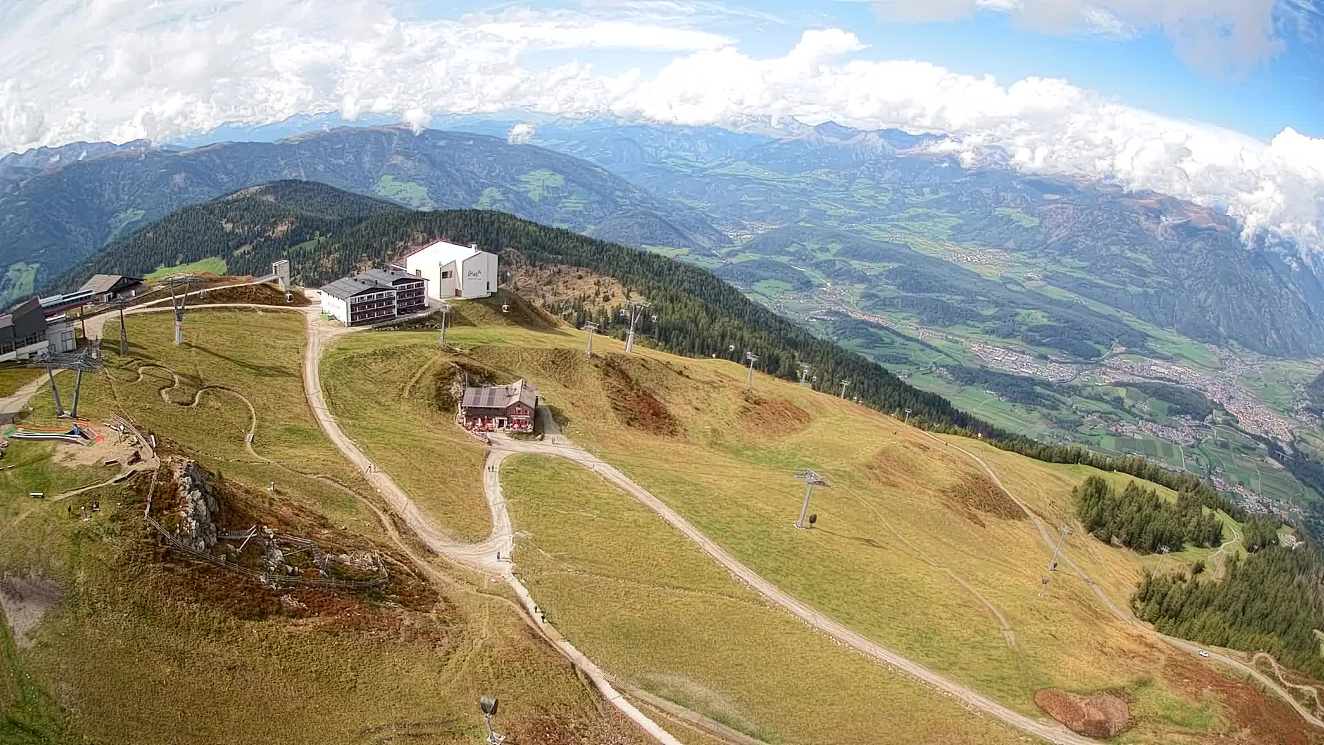 Smučišče Kronplatz – vrh | pogled na Bruneck