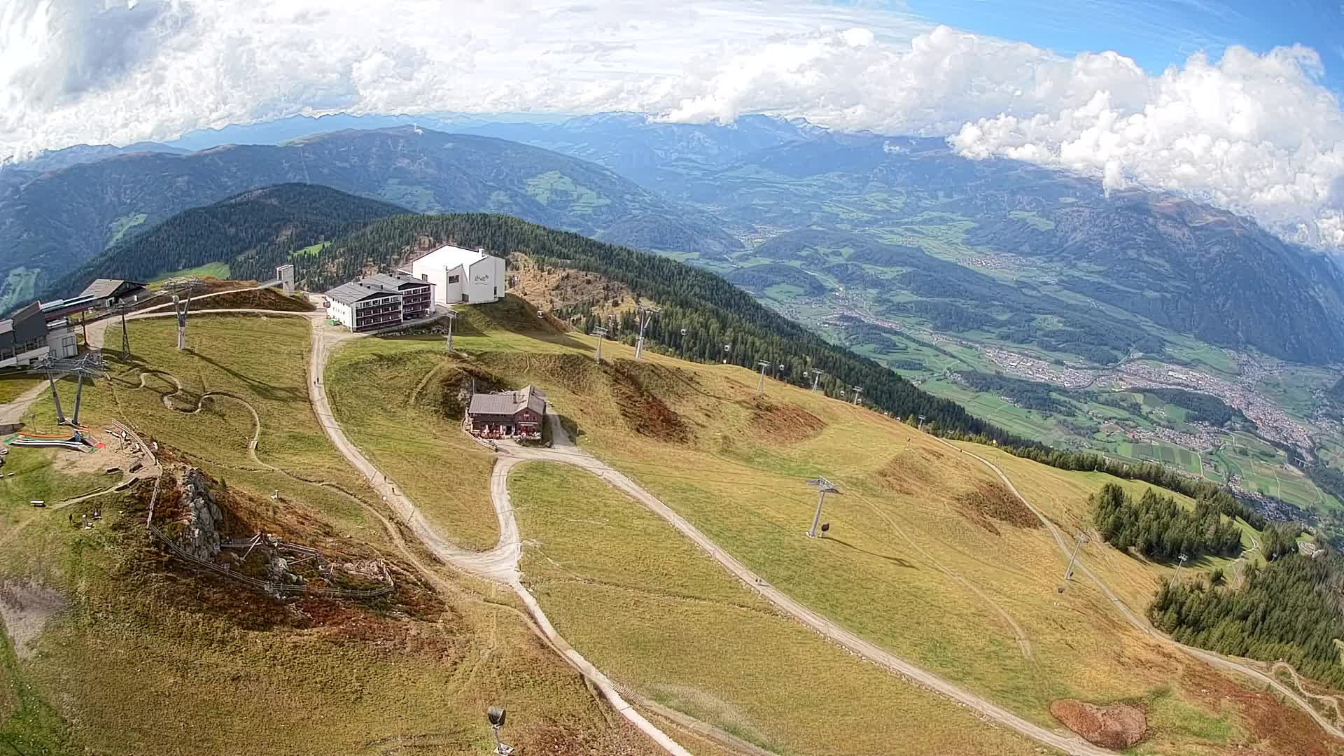 Kronplatz peak Ski resort | view to Bruneck