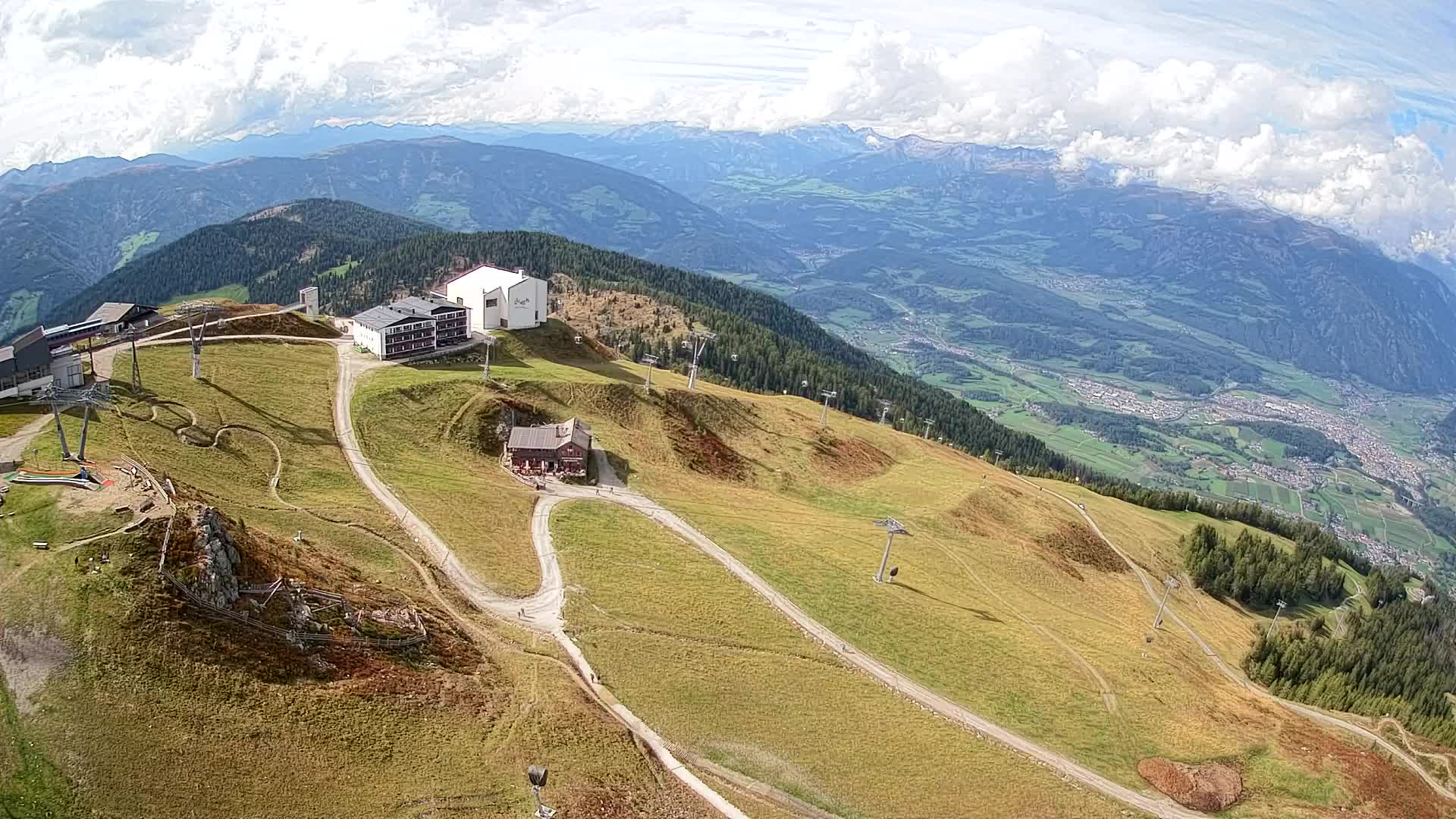 Kronplatz peak Ski resort | view to Bruneck