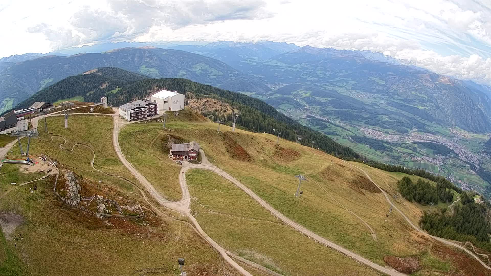 Kronplatz peak Ski resort | view to Bruneck