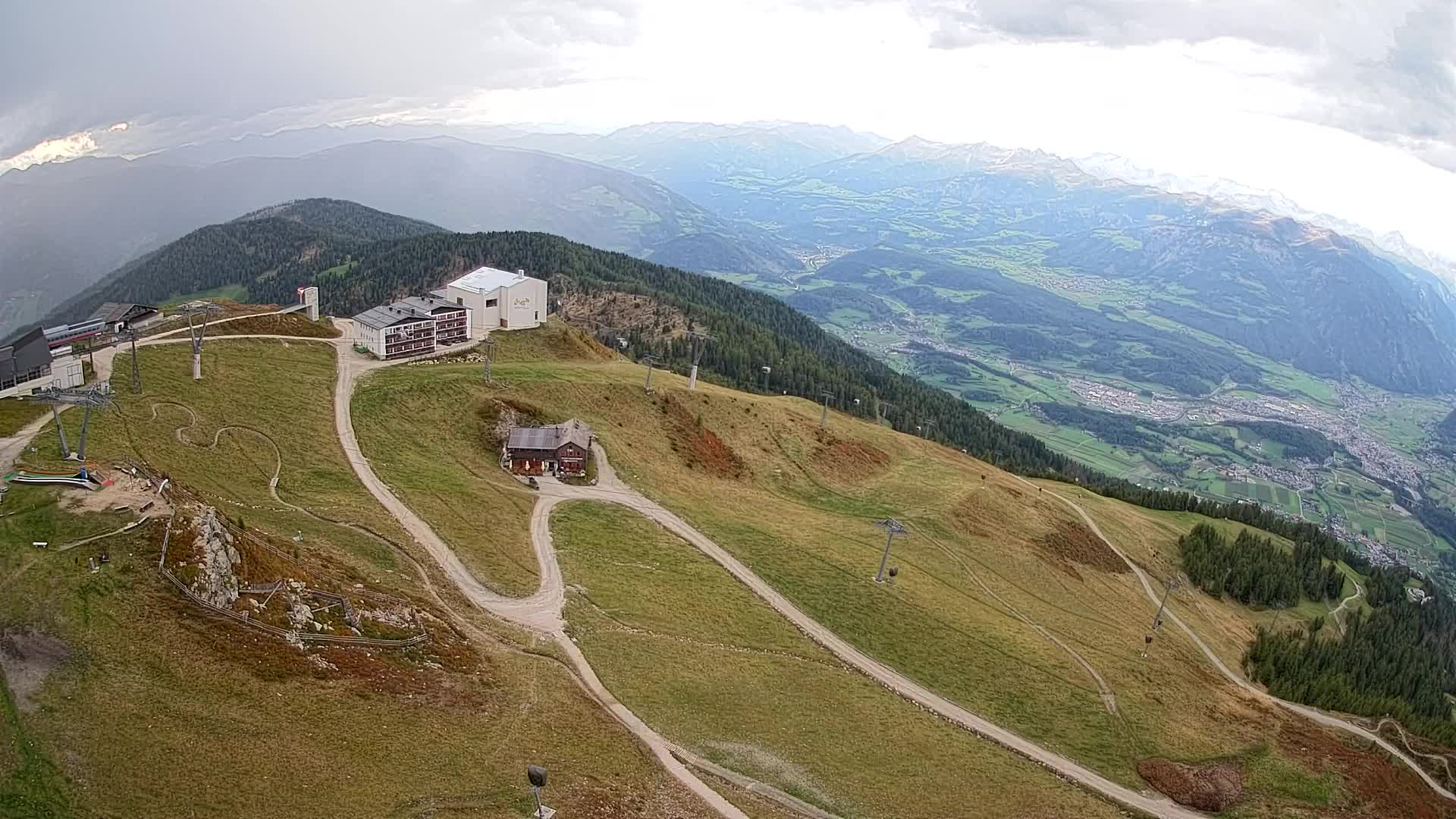Kronplatz peak Ski resort | view to Bruneck
