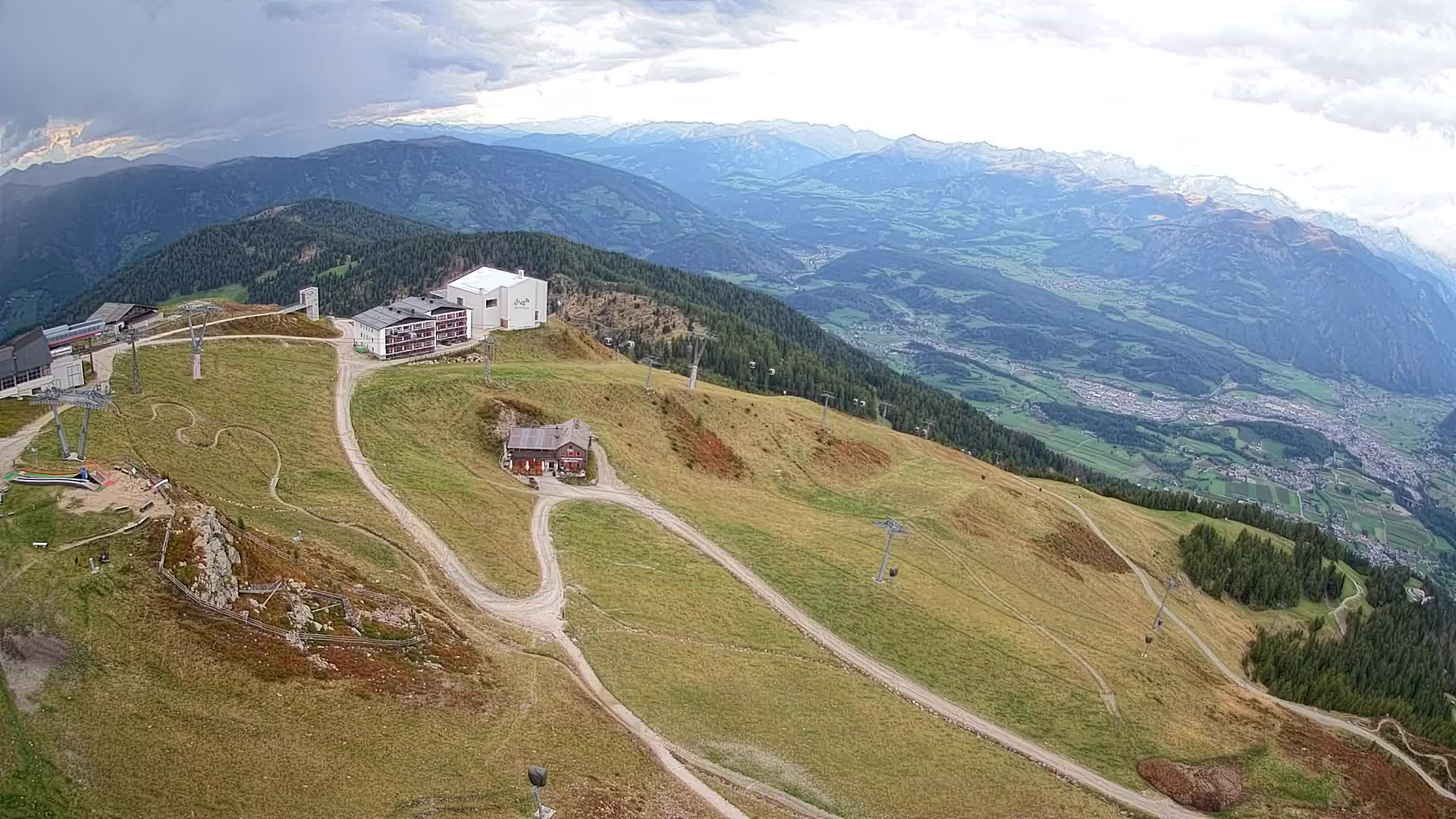 Kronplatz peak Ski resort | view to Bruneck