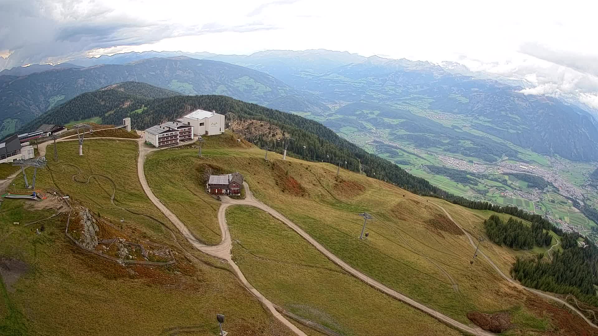 Kronplatz peak Ski resort | view to Bruneck