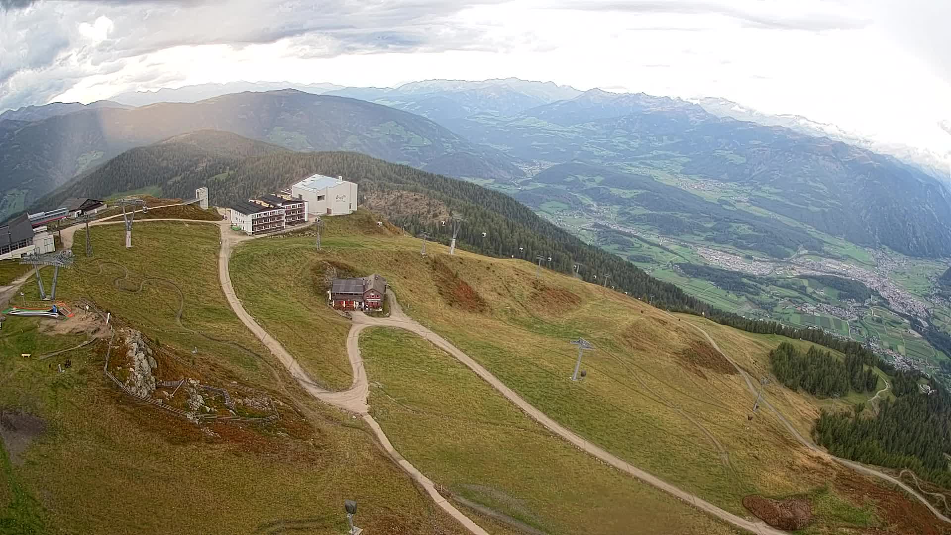 Kronplatz peak Ski resort | view to Bruneck