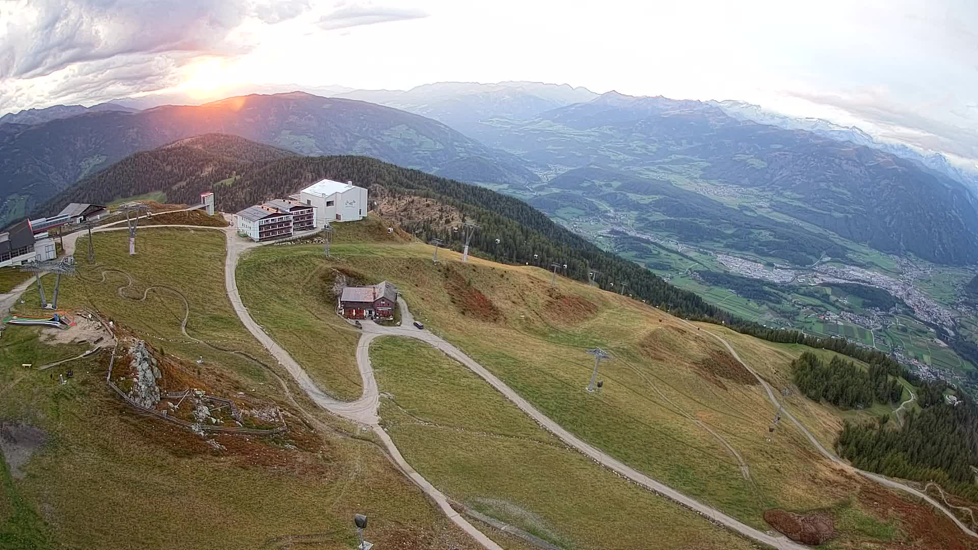Kronplatz peak Ski resort | view to Bruneck