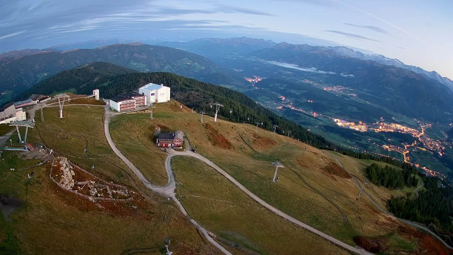 Kronplatz peak Ski resort | view to Bruneck