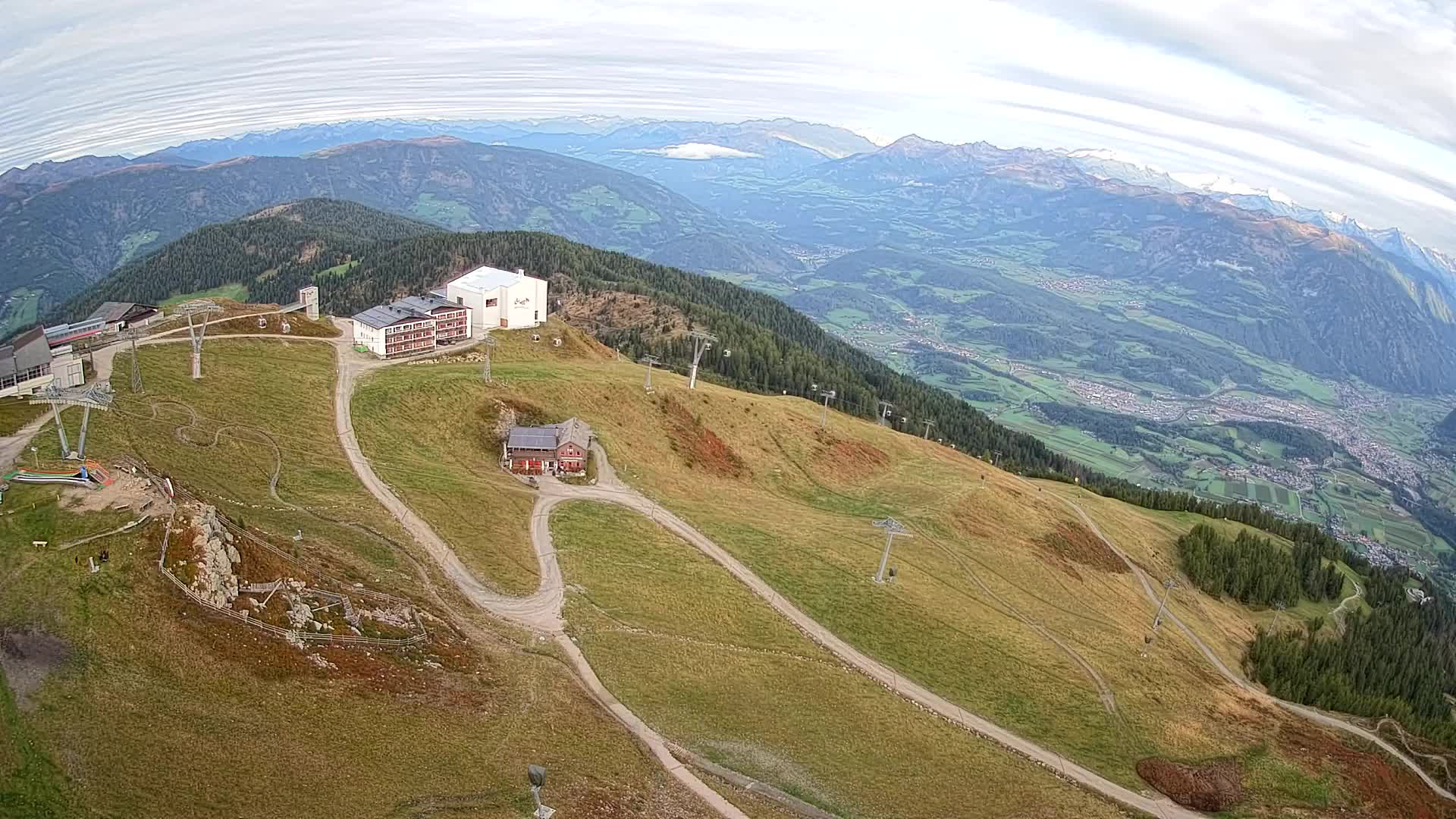 Kronplatz peak Ski resort | view to Bruneck