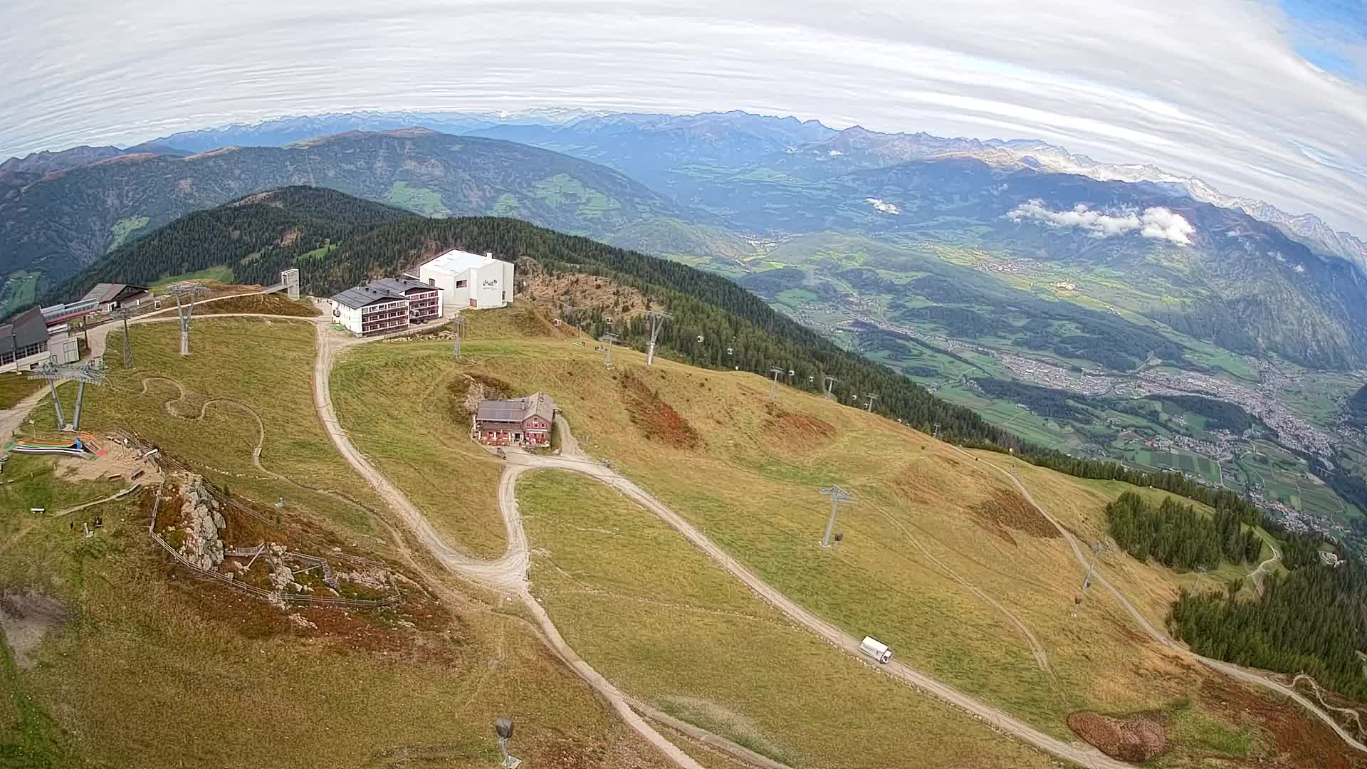 Kronplatz peak Ski resort | view to Bruneck