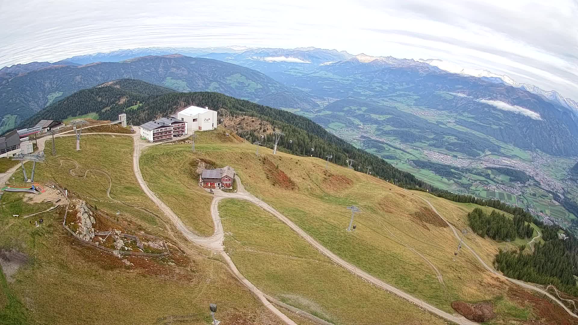 Kronplatz peak Ski resort | view to Bruneck