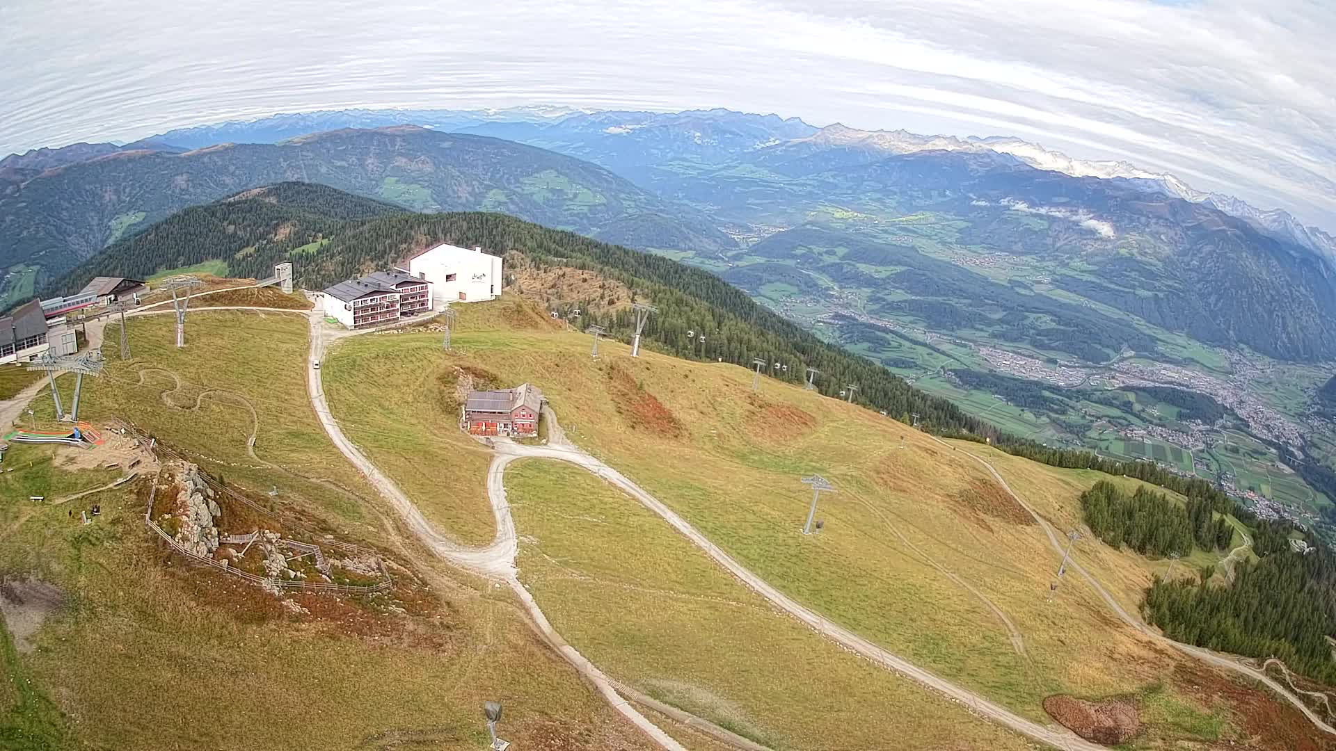 Skigebiet Kronplatz Gipfel | Blick auf Bruneck