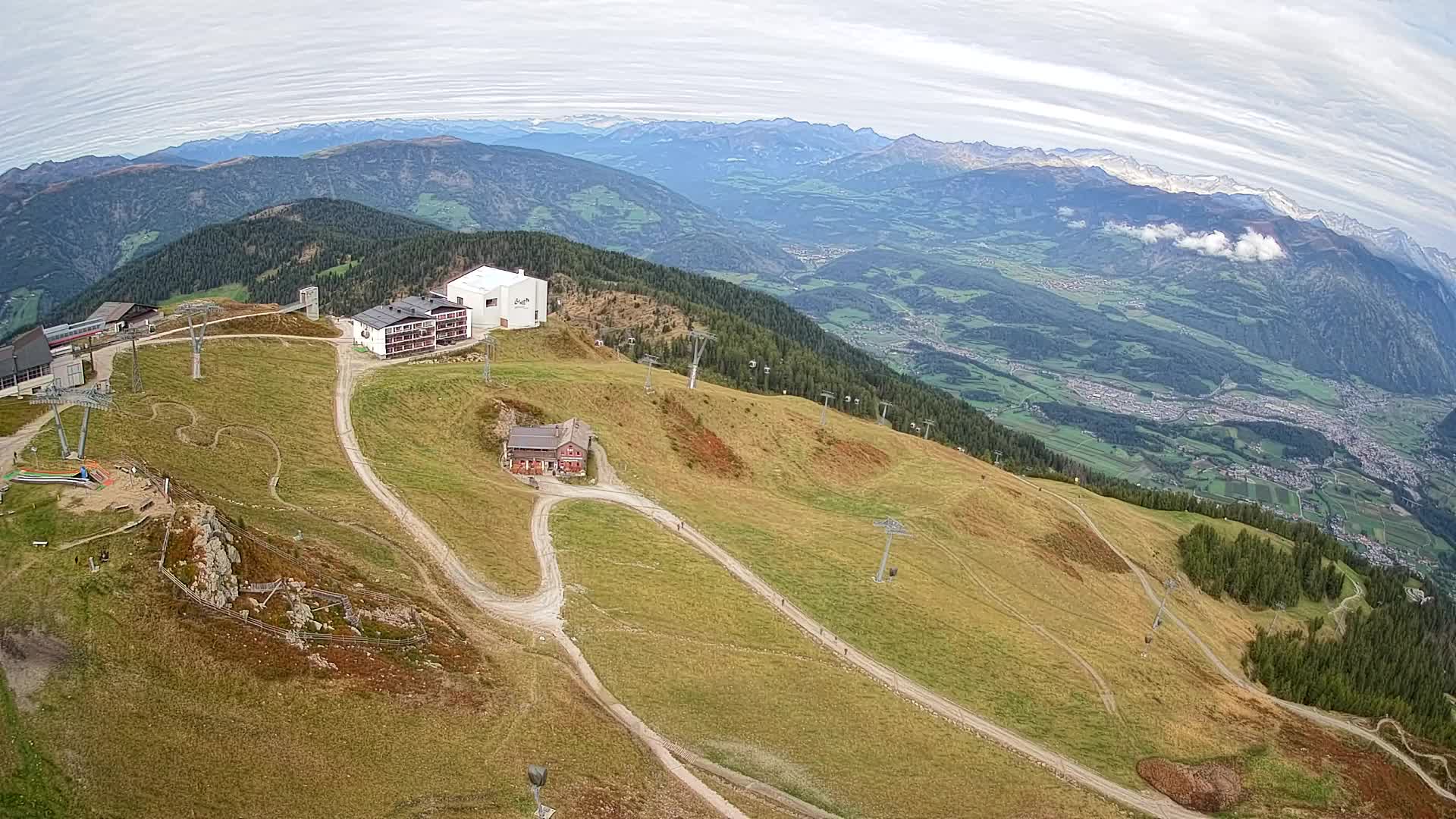 Kronplatz peak Ski resort | view to Bruneck