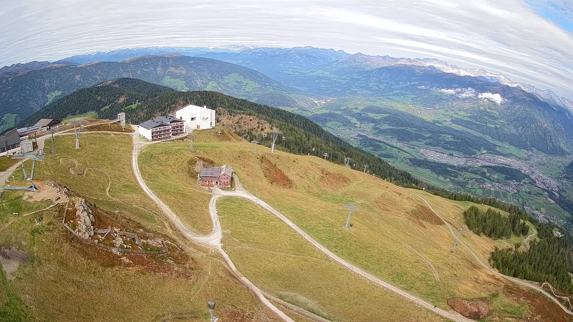 Kronplatz peak Ski resort | view to Bruneck