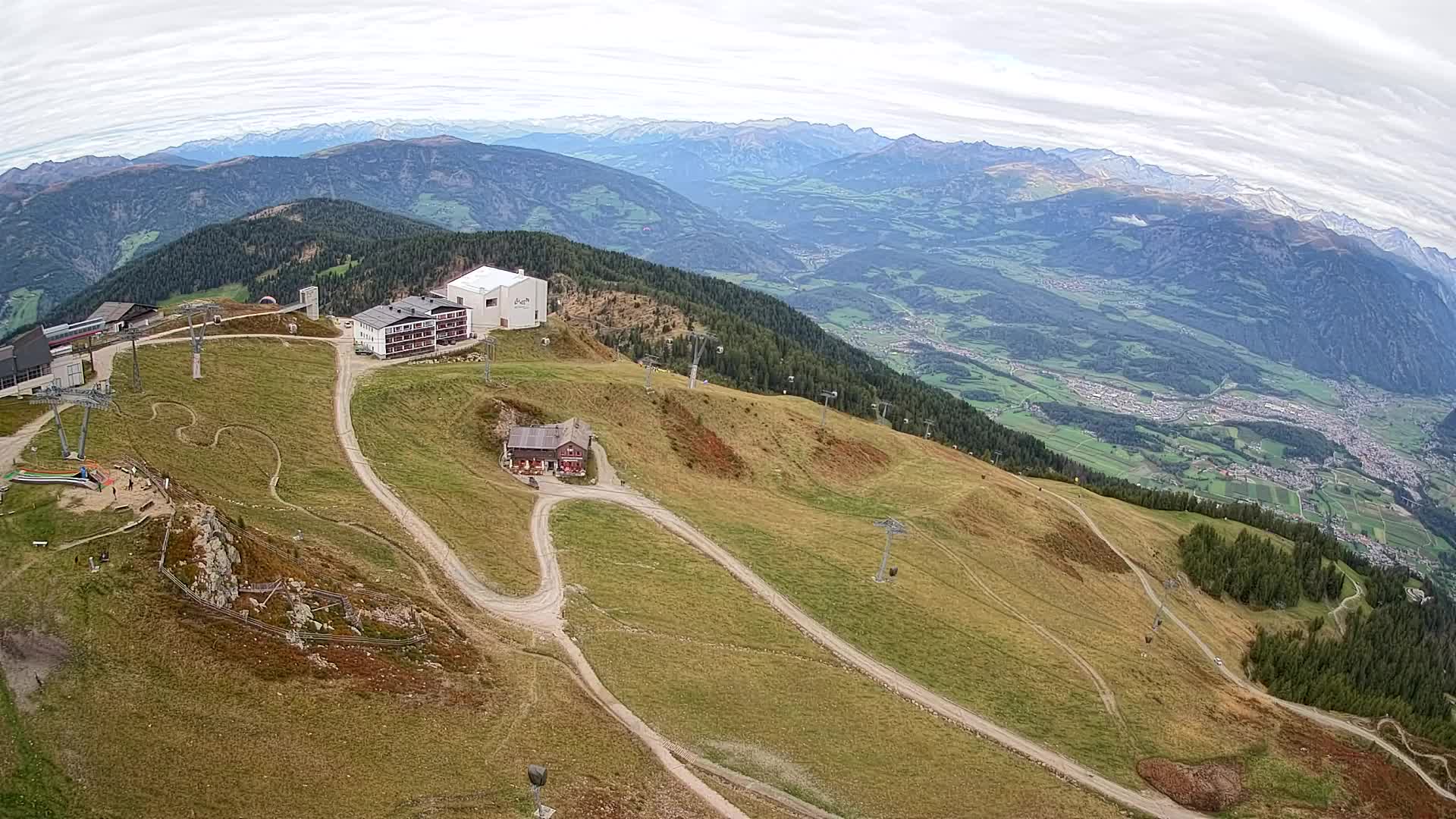 Kronplatz peak Ski resort | view to Bruneck