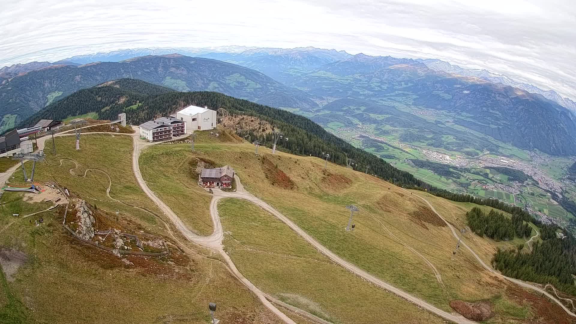 Skigebiet Kronplatz Gipfel | Blick auf Bruneck