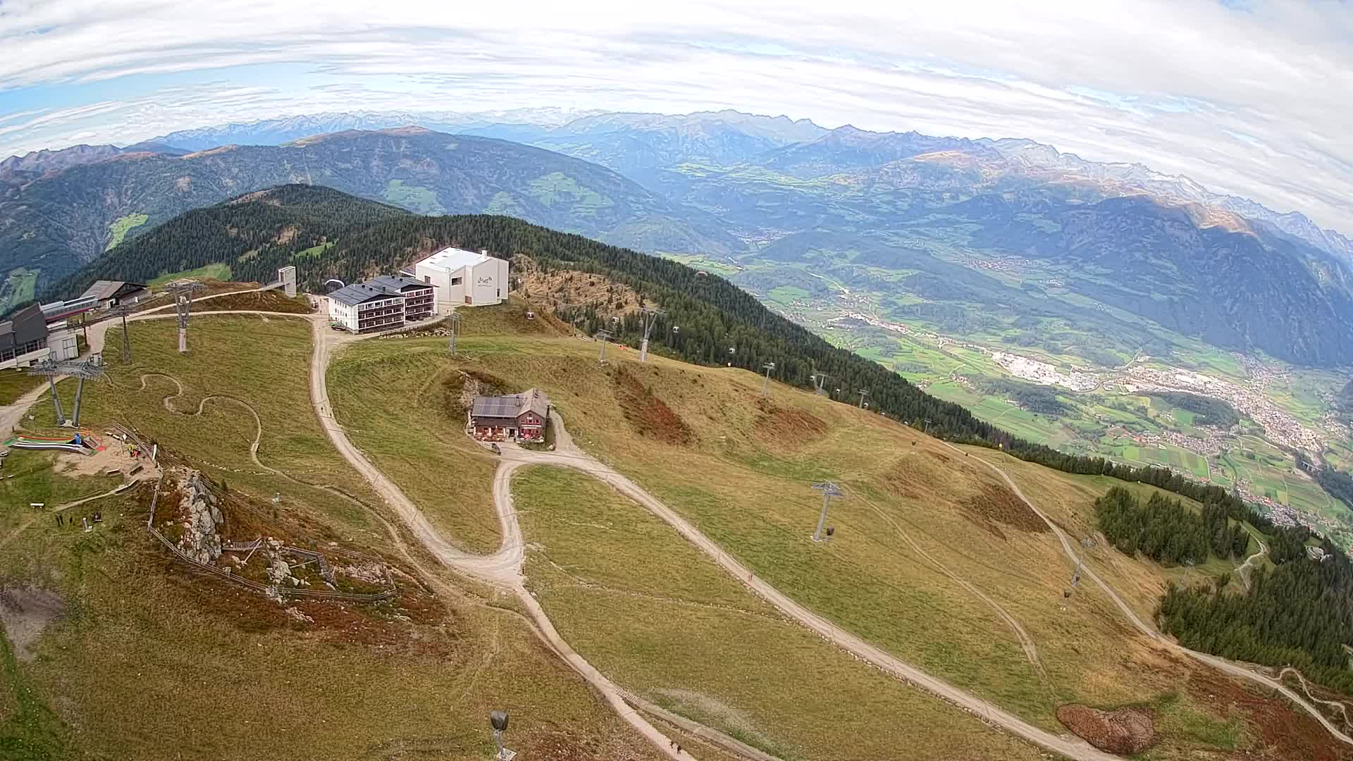 Kronplatz peak Ski resort | view to Bruneck