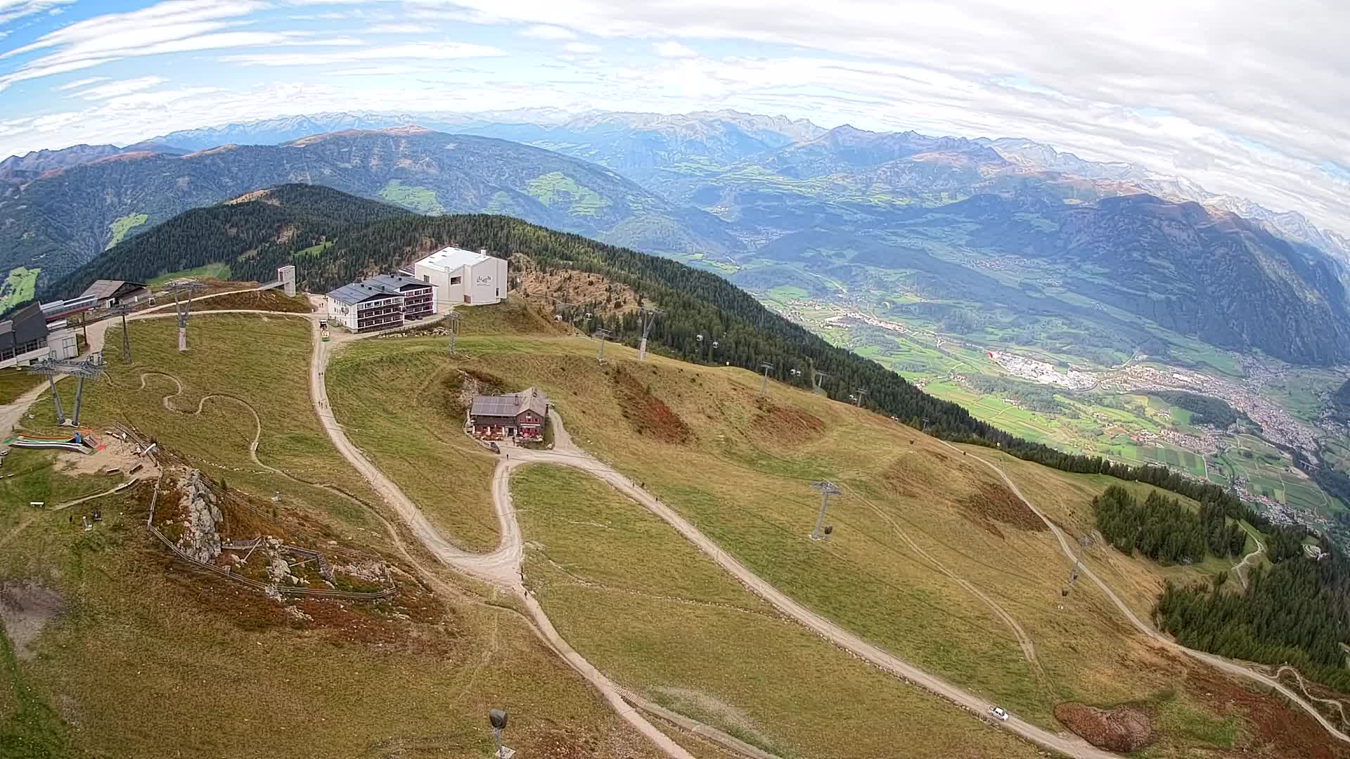 Kronplatz peak Ski resort | view to Bruneck