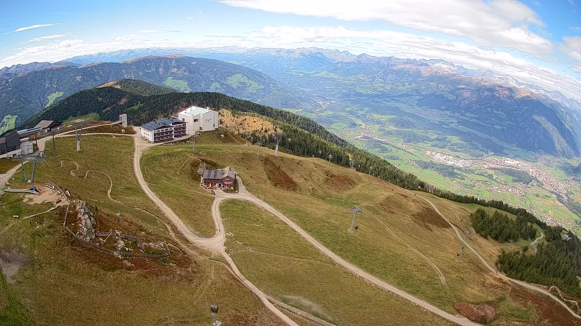 Kronplatz peak Ski resort | view to Bruneck