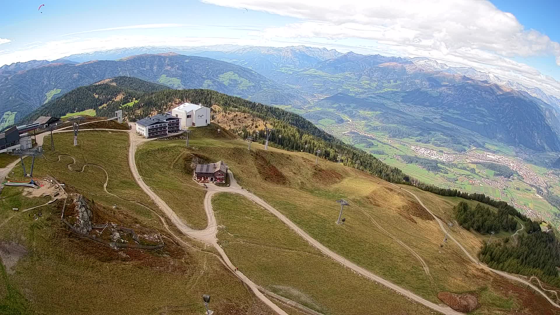 Station de ski Kronplatz sommet | vue sur Brunico