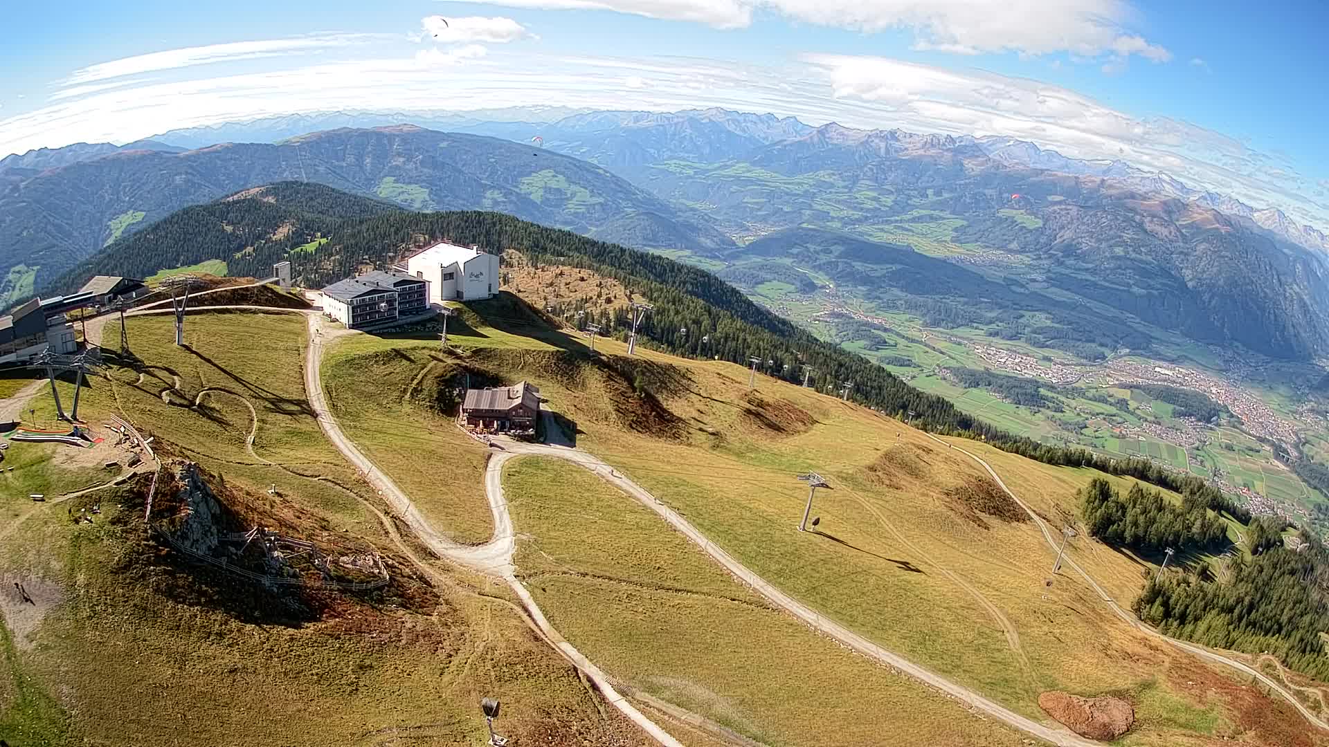Kronplatz peak Ski resort | view to Bruneck