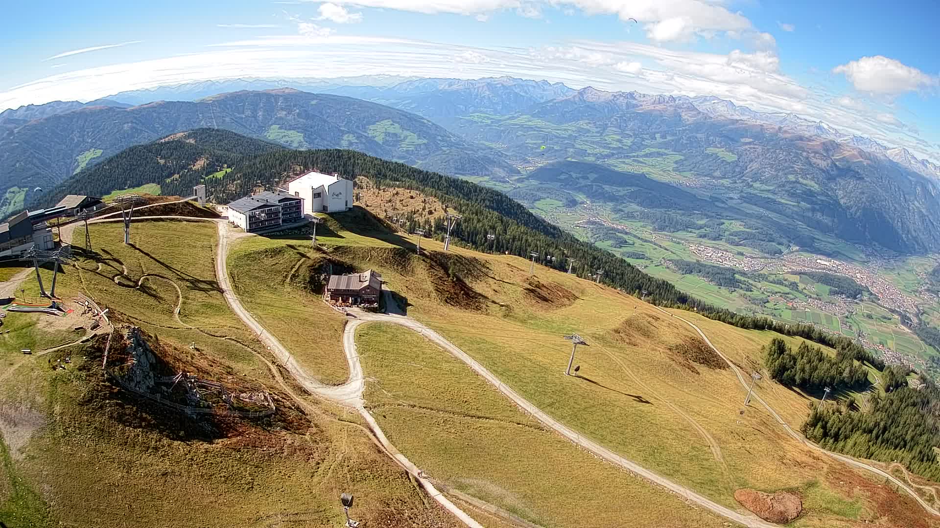 Skigebiet Kronplatz Gipfel | Blick auf Bruneck