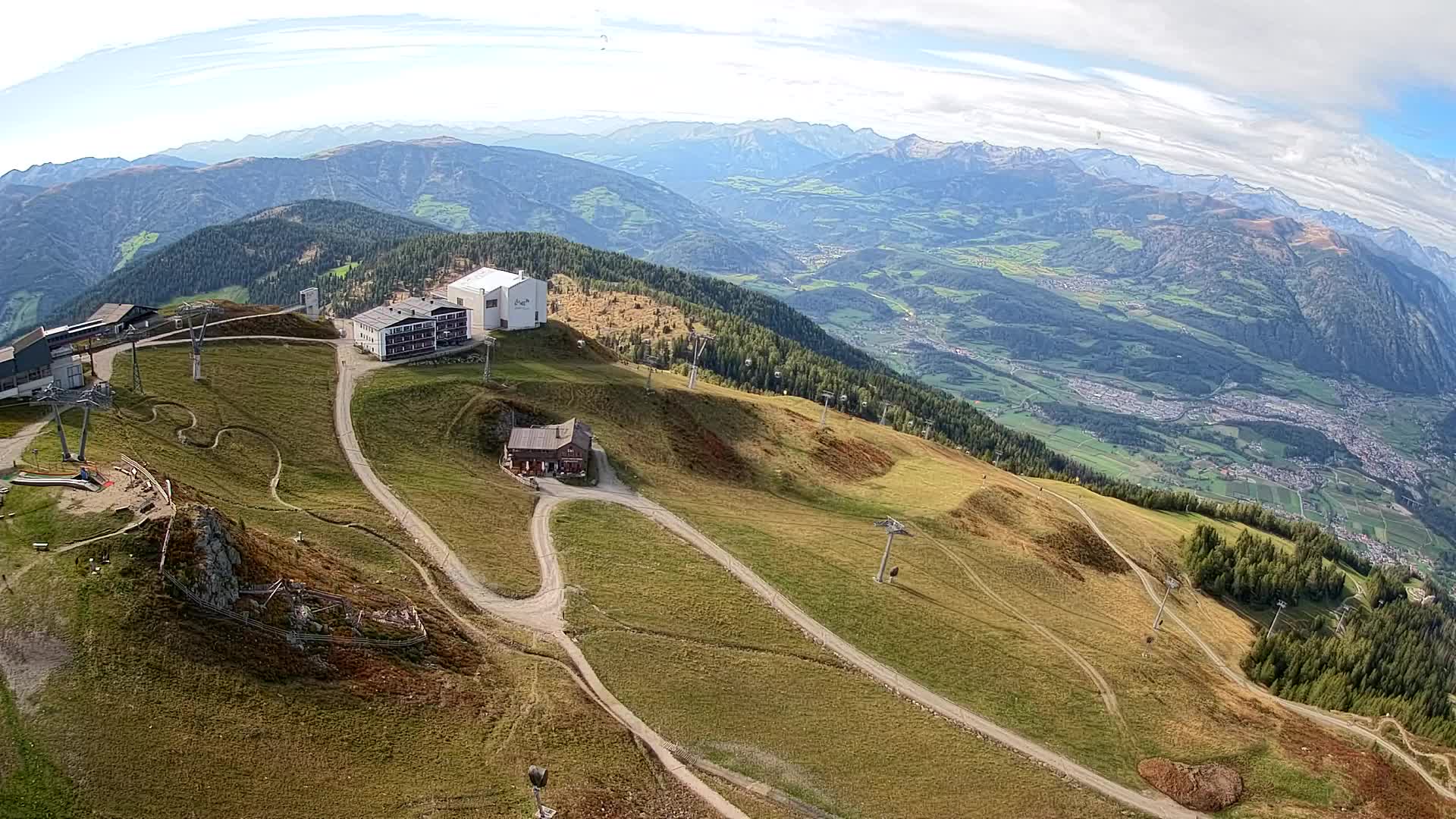 Kronplatz peak Ski resort | view to Bruneck