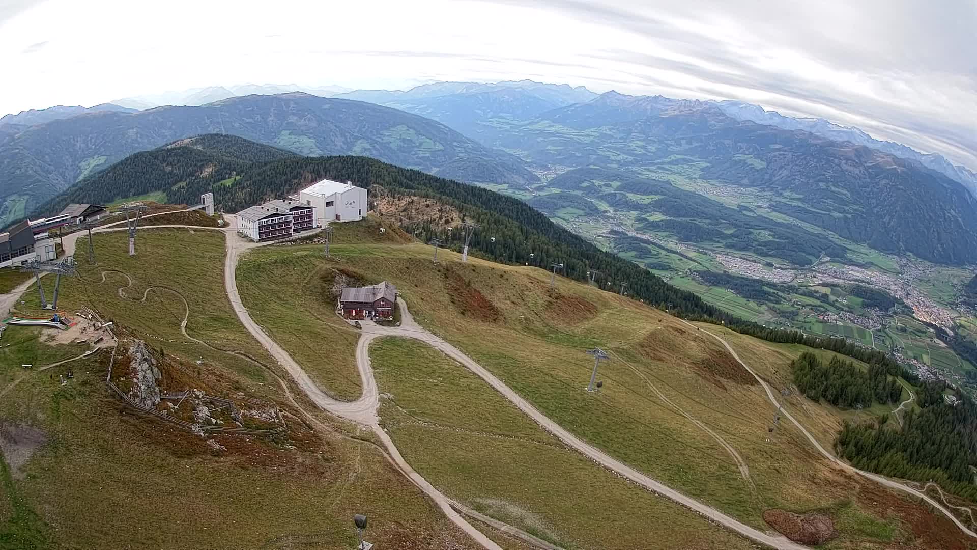 Kronplatz peak Ski resort | view to Bruneck