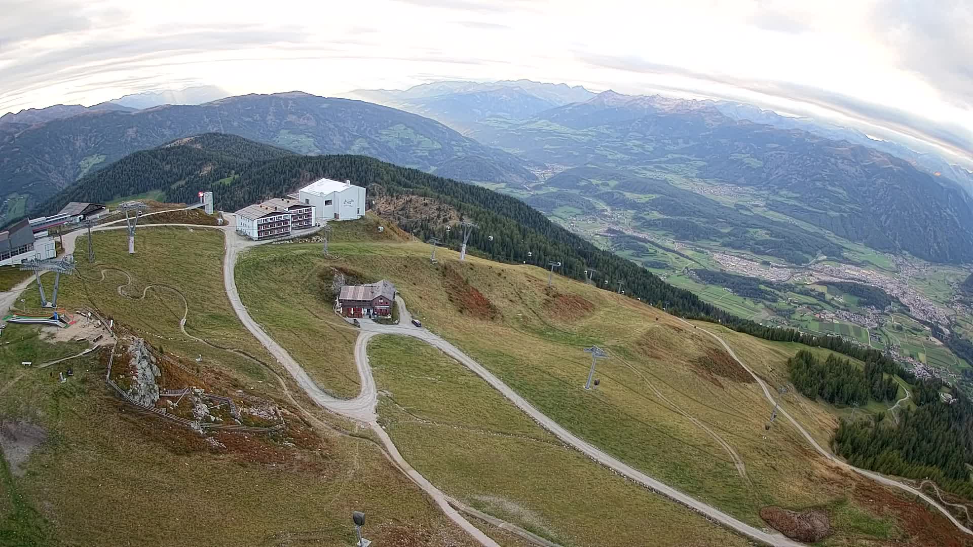 Kronplatz peak Ski resort | view to Bruneck