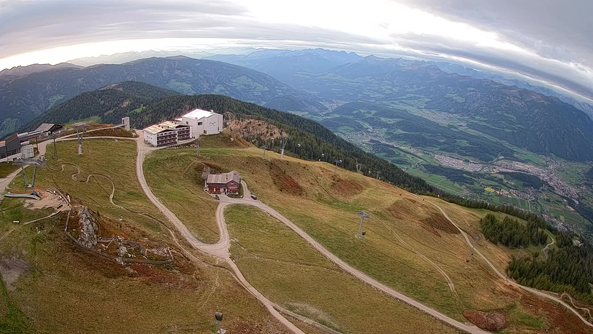 Kronplatz peak Ski resort | view to Bruneck