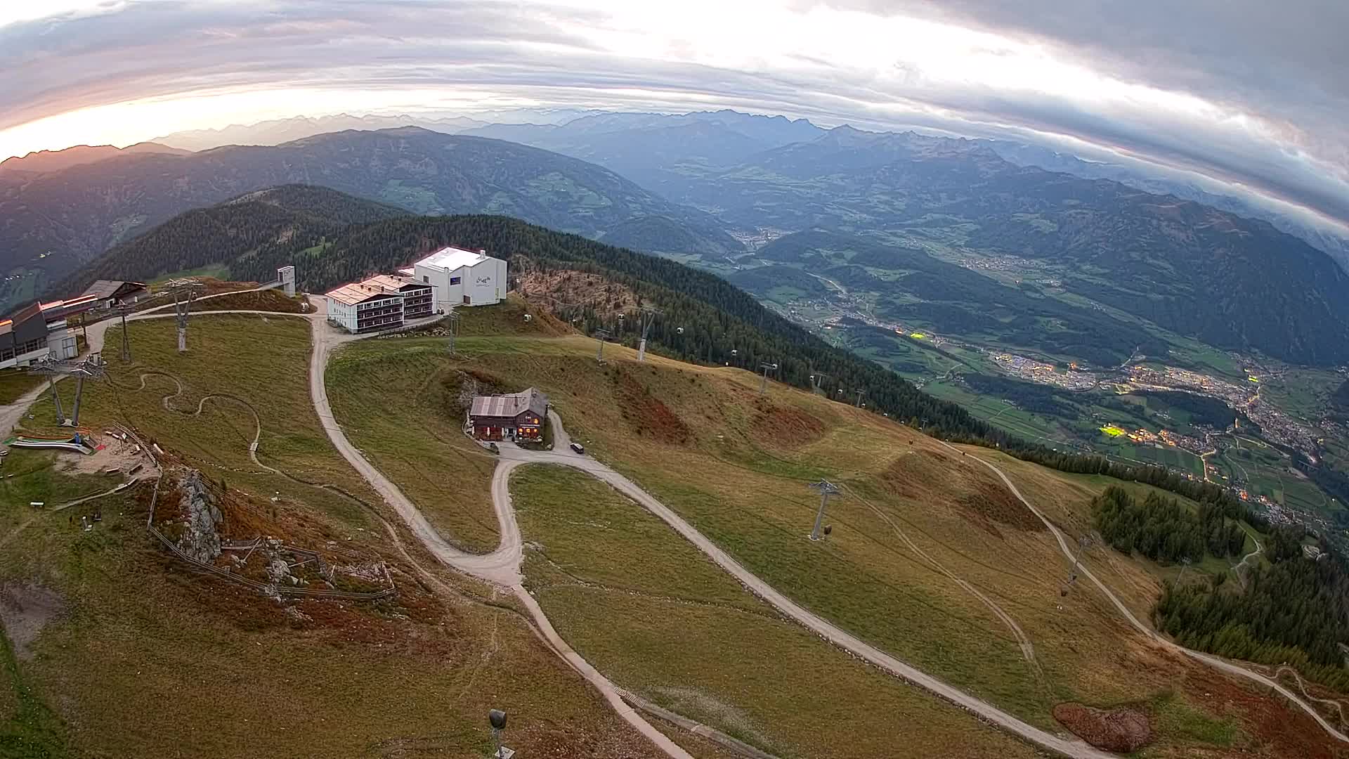 Kronplatz peak Ski resort | view to Bruneck